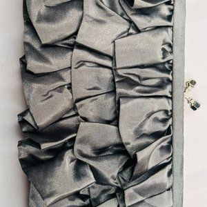 Silver Grey Silk Satin Ricki's Collection Purse